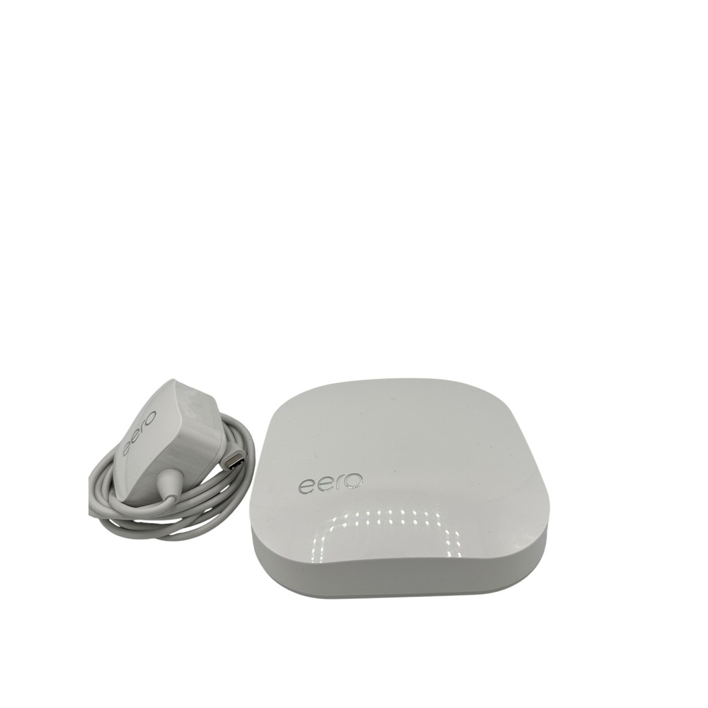 Eero Mesh WiFi Router B010001 White Good Condition Dual Ethernet USB-C Power
